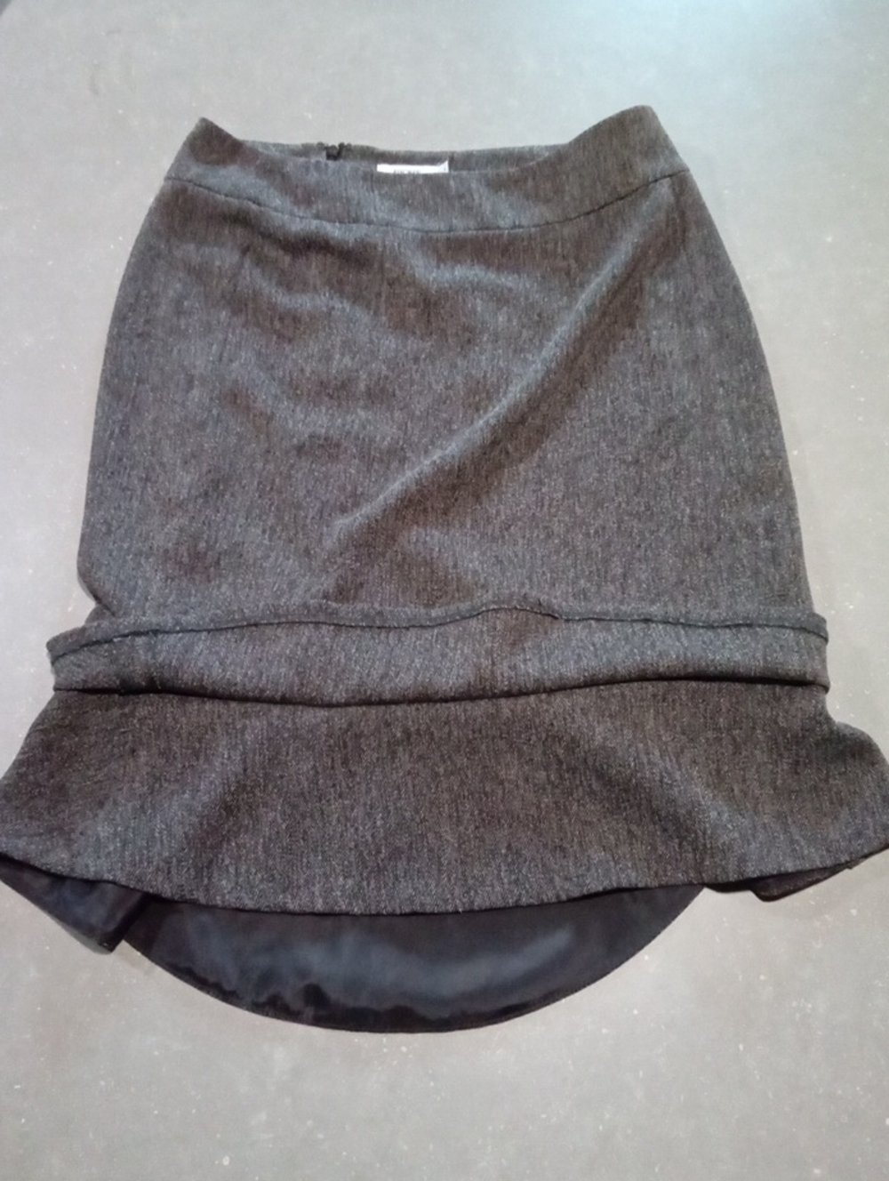 Ricki's Charcoal High-Low Ruffle Hem Skirt